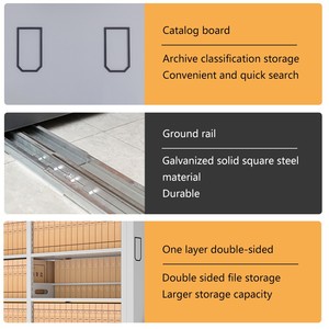 Hiện đại nhỏ gọn nộp hồ sơ cán nguội thép cán nguội tiết kiệm không gian di chuyển điện xếp chồng lưu trữ kim loại di động Tủ hồ sơ - Product Image 3