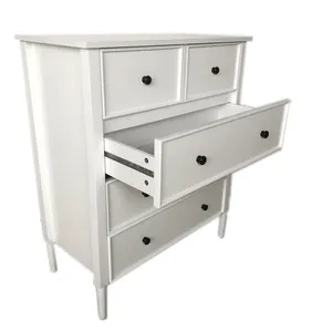 Chest Of Drawers Bedroom Drawers Bedside Cabinet Chest Of Drawers With Black Knob 5 Drawer Bedroom Furniture