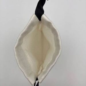 Best Selling Cotton Fabric <b>Drawstring</b> Gift Bag Recyclable Printed Cotton <b>Drawstring</b> <b>Pouches</b> Small Cotton <b>Pouch</b> With Black Ribbon - Product Image 3