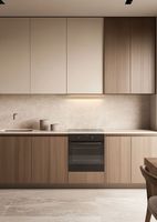 Meubles de cuisine modernes sur mesure Prima OEM Factory, en MDF, bois massif/contreplaqué/MDF, finitions en membrane acrylique/PVC.
