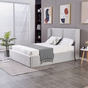 Letto Matrimoniale Moderno di Lusso con Sollevamento a Gas, Imbottitura Confortevole e Contenitore, Realizzato in Legno, Progettato per la Camera da Letto - Product Image 1