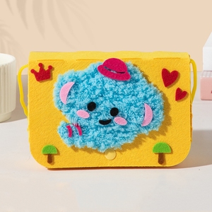 Kit de Bolsa Cruzada de Tela No Tejida DIY para Niñas con Diseño de Conejito, Juguete Educativo de Manualidades para Niñas, Set de Manualidades con Diseño de Conejito - Product Image 3