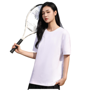 เสื้อยืดคอตตอน 100% คุณภาพสูง 180gsm ผ้าถัก พิมพ์ลายตามสั่ง แบบยูนิเซ็กส์ สวมใส่สบาย ทรงหลวม  ไม่มีลายพิมพ์ - Product Image 1