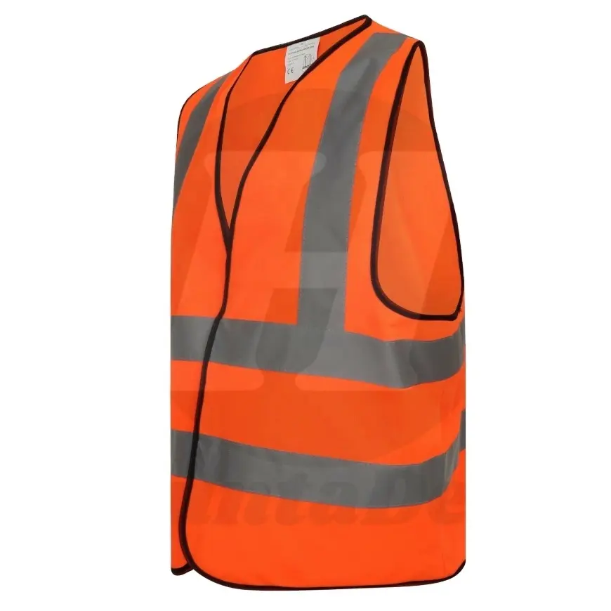 Corcordone Safety Products muslimpolyester Mesh classe 2 Surveyors gilet di sicurezza con nastro riflettente da 2 ", 3X-Large, Lime