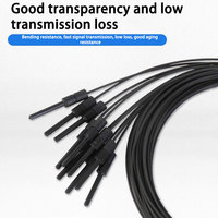 Amplificador de Sensor de fibra óptica M3/M4/M6 pequeño láser de reflexión difusa 10-200MM distancia de detección de objetos ajustable