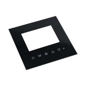 Oem Custom Laser Cut Smart Wifi Wall Light Tempered Glass Touch Screen Switch Glass Panel