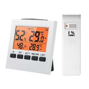 Thermomètre hygromètre numérique sans fil, capteur de température et d'humidité, écran LCD rétroéclairé, moniteur de température et d'humidité intérieur/extérieur - Product Image 2