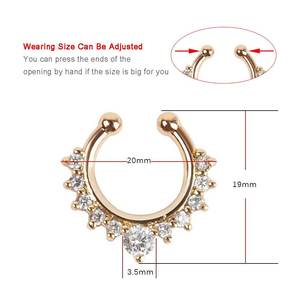 <span class=keywords><strong>Piercing</strong></span> de cristal <span class=keywords><strong>Falso</strong></span> para <span class=keywords><strong>hombre</strong></span> y mujer, <span class=keywords><strong>Piercing</strong></span> de nariz <span class=keywords><strong>Falso</strong></span>, Clip C, BCR, para tabique, <span class=keywords><strong>labio</strong></span>, <span class=keywords><strong>Piercing</strong></span>, aro - Product Image 6