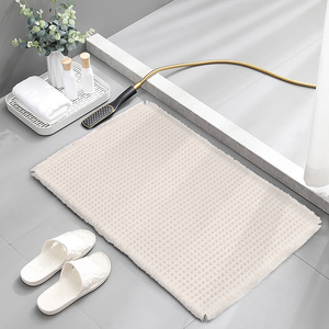 Youltan oem wffle עיצוב פוליאסטר מכונת כביסה שטיחים אמבטיה שטיחים חדר רחצה שטיחים - Product Image 3