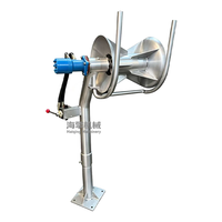 Treuil de pêche hydraulique en acier inoxydable 304 de 0,5 à 2 tonnes, 25 MPa, 50 ml/rev, treuil de levage de filet hydraulique vertical pour bateau de pêche
