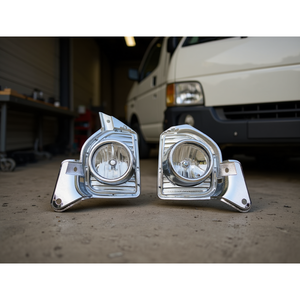 Chrome <b>Fog</b> <b>Lights</b> Set for for Hiace 14-18 12V New Retrofit Upgrade Specific Fitment <b>LED</b> <b>Driving</b> <b>Lights</b> P0439 - Product Image 1