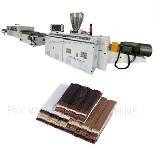 Automatic grille board plastic fluted wall panel plastic pvc wpc wall panel profile extruder making machine