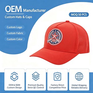 7 Panel Flat Bill <b>Plain</b> Rope Waterproof Hat Laser Cut Perforated Hole <b>Cap</b> Water Proof Resistant Snapback Hats <b>Caps</b> - Product Image 1