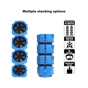 Alta Potência Elétrica Axial Ventilador Portátil 220V Alta Pressão Carpet Floor Blower Dryer para Restauração OEM Customizável Atacado - Product Image 2