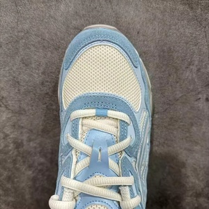 Chaussures de marche rétro en maille bleu clair à lacets, respirantes, avec semelle intermédiaire EVA absorbant les chocs et semelle extérieure en caoutchouc, pour toutes les saisons, décontractées - Product Image 5
