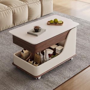 Mesa Auxiliar Móvil Estilo Medieval MR con Ruedas, Mesa de Centro, Mesa Plegable Elevadora para Sala de Estar, Hogar u Hotel - Product Image 6