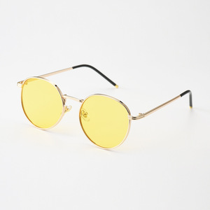 100% de Alta Qualidade Retro Pequena rodada Unisex Moderno Shades <span class=keywords><strong>Funky</strong></span> Preto Moda Óculos De Sol Gold Metal Frame UV400 Lentes para As Mulheres