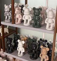 Artisanat en marbre naturel de dessin animé mignon personnalisable pour l'intérieur pour le salon de table chambre à coucher hôtel réception lit Villa