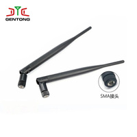 Antenne de communication WiFi verticale ABS haute efficacité Gentong, gain 3dBi, connecteur RP-SMA, impédance 50, pliable, 2.4G 5.8G