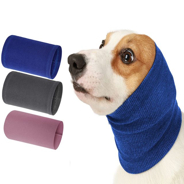 Wholesale Pet Anxiety Relief Snood Dog Ear & Neck Warmer, Noise Reduction Hood for Grooming & Winter Use