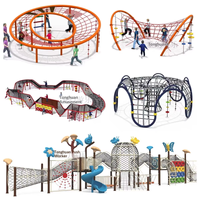 Filet d'escalade extérieur pour enfants, idéal pour parcs d'attractions, maternelles et parcs paysagers, taille personnalisable, corde d'entraînement en alliage