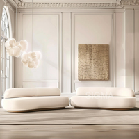 Ensemble de Canapés de Salon Complet Luxe Design Moderne Style Européen Tissu pour Villa Vente Chaude