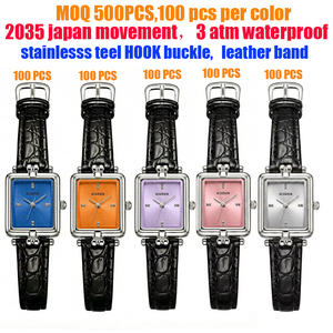 Montre Femme Personnalisée Élégante Vintage Carrée à Quartz avec Bracelet en Cuir, Horloge Artistique Médiévale Dorée pour Femme, Cadeau Rétro Exquis - Product Image 3