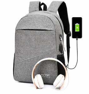 Venta caliente Unisex Moda Negro Oxford Poliéster Mochila Impermeable Negocios Deportes Bolsa de viaje Cierre de cremallera Función USB - Product Image 2