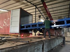 Quality Standard 10 Ton Anti-slip Ribbed Steel Mobile Hydraulic Dock Ramp Forklift Cylinder Combined Hand <b>Pump</b> Motor Warranty - Product Image 4