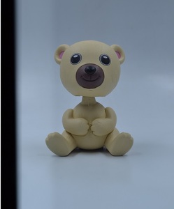 Cute Bobblehead Teddy Bear Figurine Playful Mini Showpiece for <b>Car</b> Dashboard, Office Desk, Kids <b>Table</b> & Home Decoration - Product Image 1