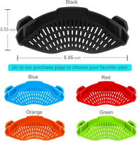 Passoire à clipser en silicone, gadget de cuisine multifonctionnel, passoire pour pâtes et légumes