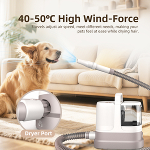 Tondeuse à cheveux électrique 9 en 1, ensemble d'<span class=keywords><strong>aspirateur</strong></span> et de sèche-cheveux pour <span class=keywords><strong>chien</strong></span> et chat - Product Image 6