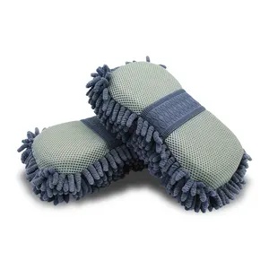 Großhandel Auto wäsche Chenille Auto pflege Reinigungs produkt Mitt Mikro faser Auto pflege Mitt Chenille Clean Handschuhe für Auto