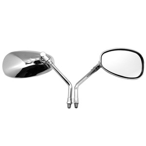 Universal 10mm Chrome Motorcycle Rear View Side <b>Mirrors</b> Handle Bar End Motorcycle <b>Mirrors</b> Premium Quality Motorcycle Accessories - Product Image 3