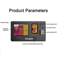Distributeur automatique de cartes à gratter premium en libre-service 24h/24 et 7j/7, sans contact, mural, pour la vente de cartes de loterie
