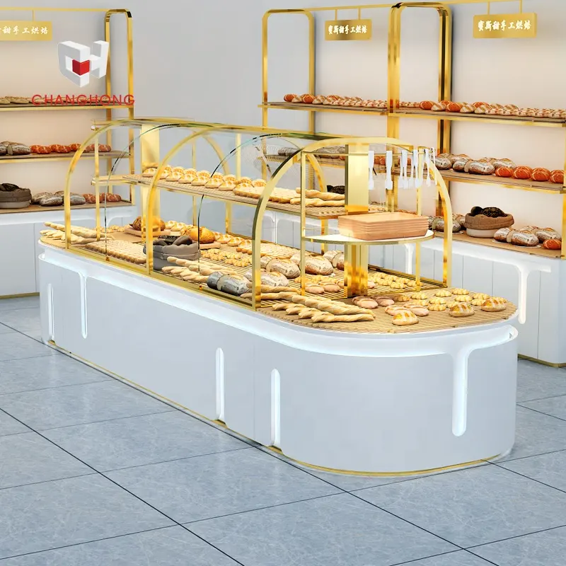 Exibição de pão gabinete de madeira, bolo, prateleira, contador de madeira, exibição de padaria