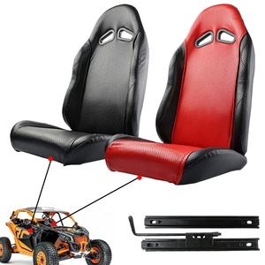 LINGQI Sièges en cuir de taille moyenne pour siège une personne pour véhicule tout-terrain à 4 roues <span class=keywords><strong>Karting</strong></span> Kart ATV UTV - Product Image 5