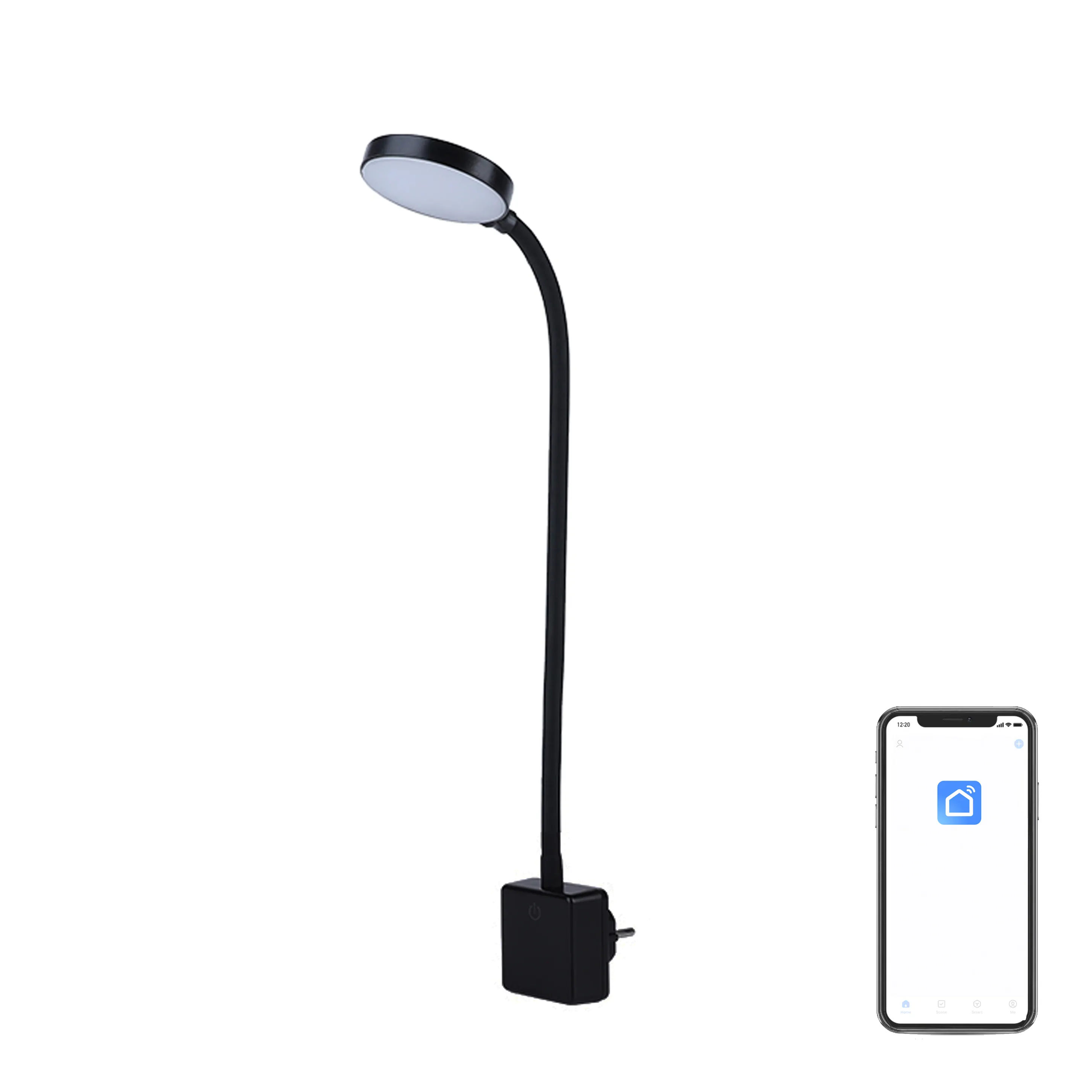 モダンな5WスマートAPPコントロール調光可能タイマー屋内照明LEDプラグインウォールベッドサイドランプ家庭用