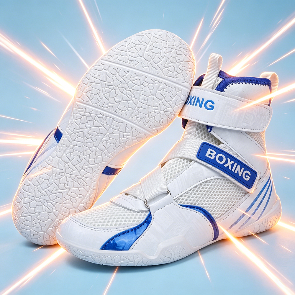 Power Punch Pro Elite Mid-Top Cowhide Leather Ring Boots