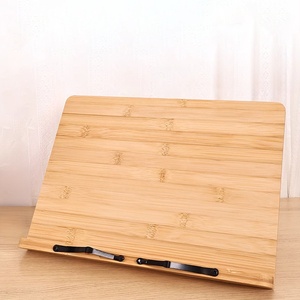 Alta calidad altura ajustable plegable receta cocina libro titular exhibición Mesa soporte madera para escritorio - Product Image 3
