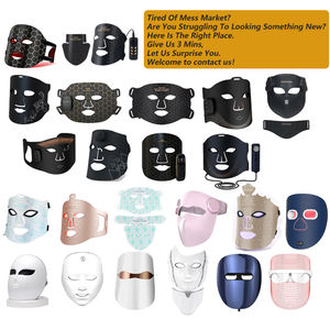 Masque de luminothérapie sans fil personnalisé à lumière rouge, masque facial en silicone infrarouge LED <span class=keywords><strong>pour</strong></span> le <span class=keywords><strong>visage</strong></span> et le cou, appareils de beauté à luminothérapie - Product Image 4