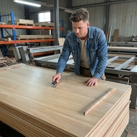 Série Showroom : Bois de peuplier carbonisé, panneaux collés sur le chant, bois de designer pour projets hôteliers haut de gamme