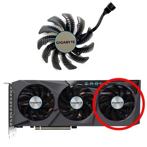 Nuevo ventilador GPU de 75MM y 4 pines PLD08010S12HH 6700XT para tarjeta gráfica GIGABYTE RADEON RX <span class=keywords><strong>6600</strong></span> 6700 XT GEFORCE RTX 3070 <span class=keywords><strong>TI</strong></span> EAGLE - Product Image 4