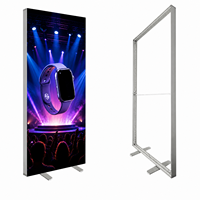 Boîte à lumière LED autoportante pliable en tissu, haute luminosité, pour publicité, exposition et salon professionnel