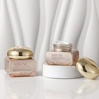 Nouvelle conception, flacon cosmétique en verre dégradé 30g 50g, luxe, écologique, recyclable, pour sérum, lotion, crème pour le visage, ensemble d'emballages