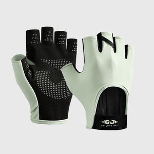 Gants de <span class=keywords><strong>fitness</strong></span> demi-doigts roses personnalisés pour femmes équipement de sport respirant pour musculation haltérophilie cyclisme entraînement salle de sport - Product Image 2