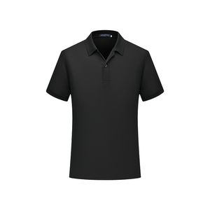 T-shirt de travail formel personnalisé pour homme, col en V, manches courtes, respirant, coupe ajustée, uni, broderie, publicitaire, vierge, été - Product Image 6