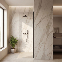 Panel de Pared SPC Impermeable, Revestimiento de Plástico Compuesto de Piedra, Tablero de PVC, Fácil Instalación para Baño, Ducha, Cocina, Decoración de Interiores