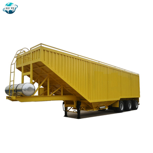 Fábrica de China de 3 ejes 80 toneladas de transporte de carga de maíz semi remolque con buen precio - Product Image 3