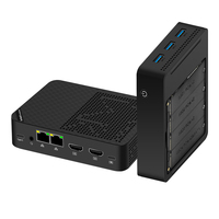 Intel N150 Mini PC ultrafino portátil Dual HD2.0 4K 60Hz SSD Win11/Linux Dual Gigabit Network Soft Router/NAS EU para Industrial